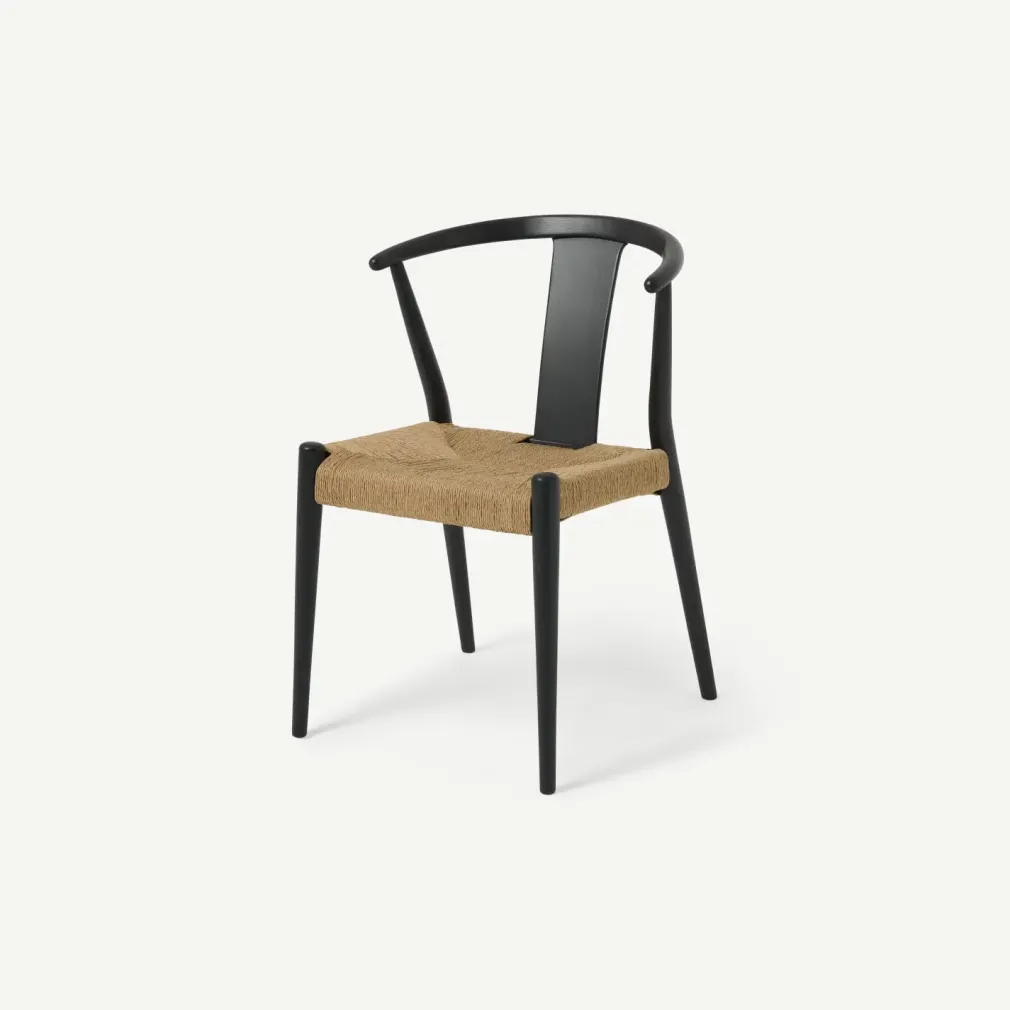 Silla de Comedor Abbon – Efecto Charcoal Black