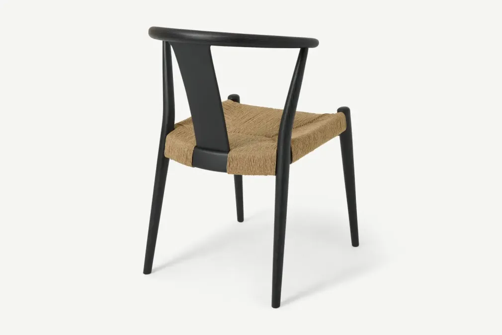 Silla de Comedor Abbon – Efecto Charcoal Black