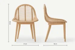 Silla de Comedor Bibek – Cane Natural
