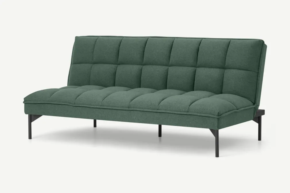 Sofá Cama Hallie, Verde Bahía Con Patas Negras