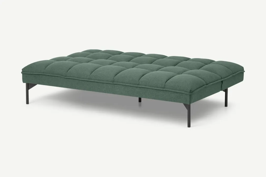 Sofá Cama Hallie, Verde Bahía Con Patas Negras