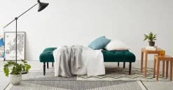 Sofá Cama Slipper – Azul Espuma de Mar