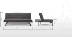 Sofá Cama Yoko – Gris Basalto