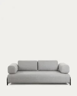Sofá 3 Cuerpos Compo – Gris Claro