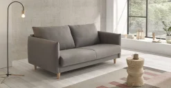 Sofá 3 Cuerpos Minimal – Gris Oscuro