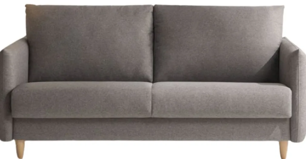 Sofá 2 Cuerpos Minimal – Gris Oscuro