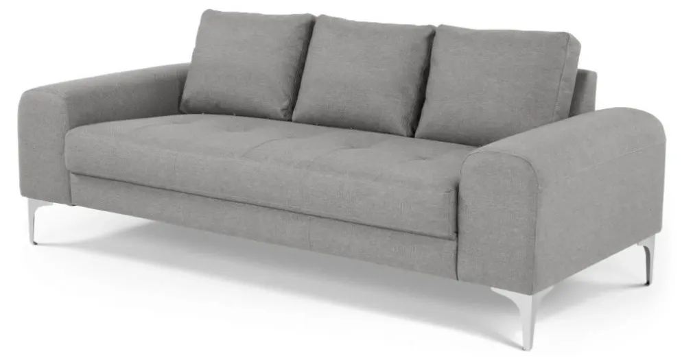 Sofá 3 cuerpos Vittorio – Gris Perla
