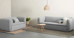 Sofá de 2 Cuerpos Berko – Gris Tiza
