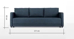 Sofá de 3 Cuerpos Brock – Azul Marino