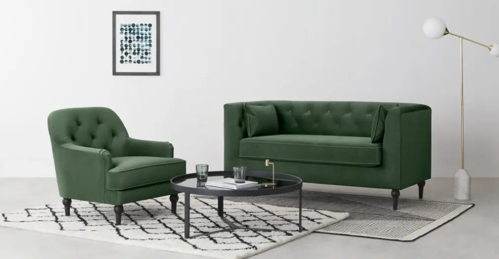 Sofá de 2 Cuerpos Flynn – Verde Olmo