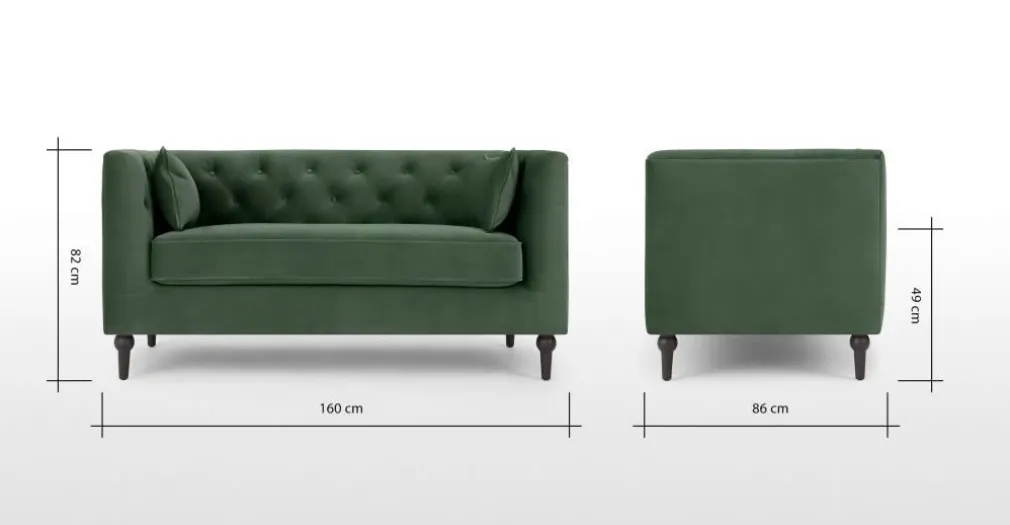 Sofá de 2 Cuerpos Flynn – Verde Olmo