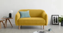 Sofá de 2 Cuerpos Haring – Amarillo Mostaza