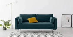 Sofá de 2 Cuerpos Harlow – Terciopelo Azul
