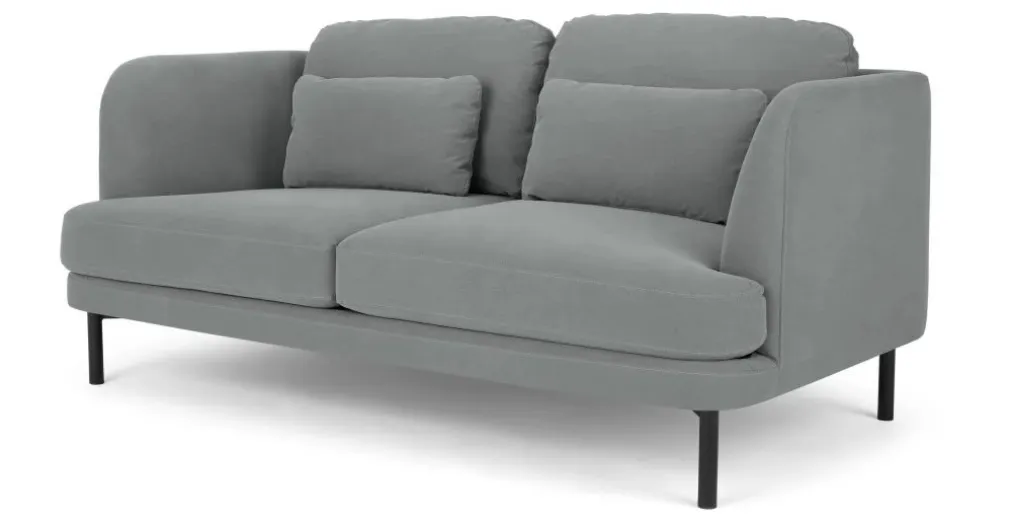 Sofá de 2 Cuerpos Herman – Algodón Gris