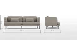 Sofá de 3 Cuerpos Herman – Gris Manhattan