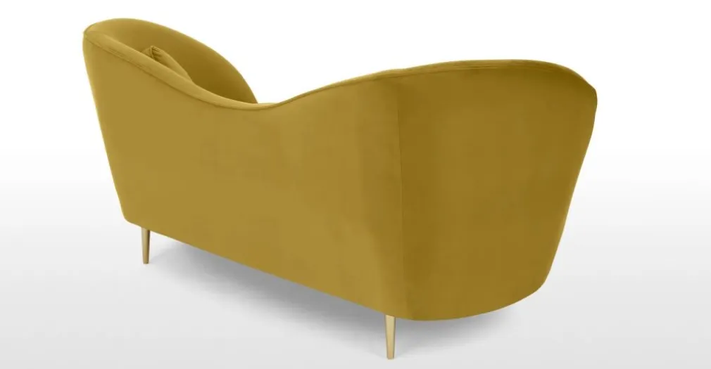 Sofá de 2 Cuerpos Kooper – Dorado Vintage