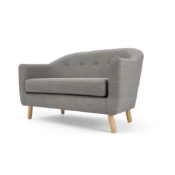 Sofá de 2 Cuerpos Lottie – Gris Tiza