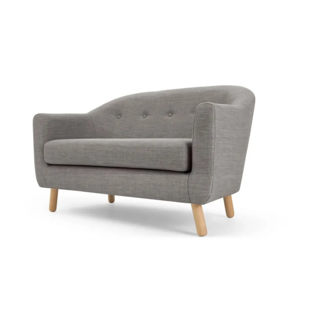 Sofá de 2 Cuerpos Lottie – Gris Tiza