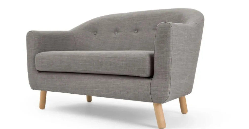Sofá de 2 Cuerpos Lottie – Gris Tiza