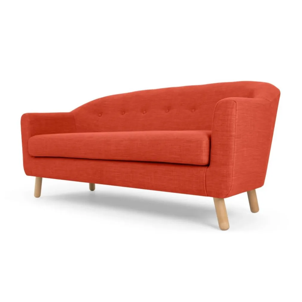 Sofá de 3 Cuerpos Lottie – Naranja Toscana