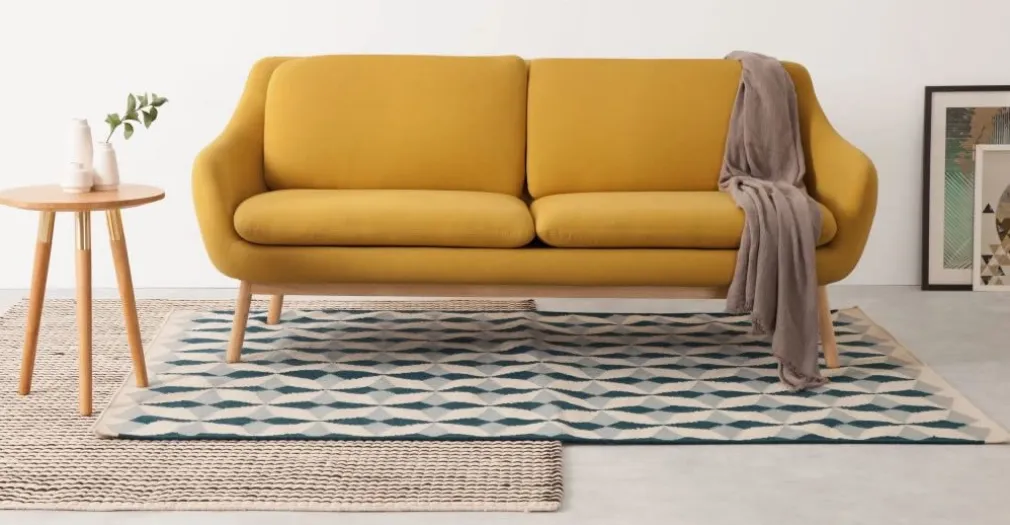 Sofá de 3 Cuerpos Oslo – Amarillo Yema