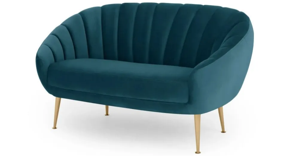 Sofá de 2 Cuerpos Primrose – Azul Cerceta