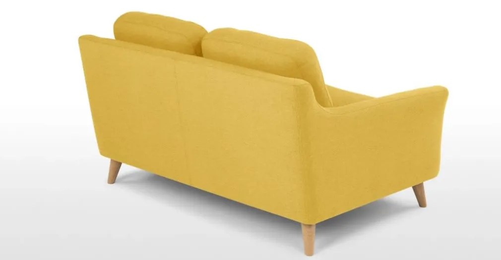 Sofá de 2 Cuerpos Rufus – Amarillo Mostaza