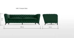 Sofá de 3 Cuerpos Sloan – Verde Pino