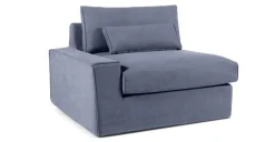 Sofá Modular con Brazo a la Izquierda Trent – Azul Lavado