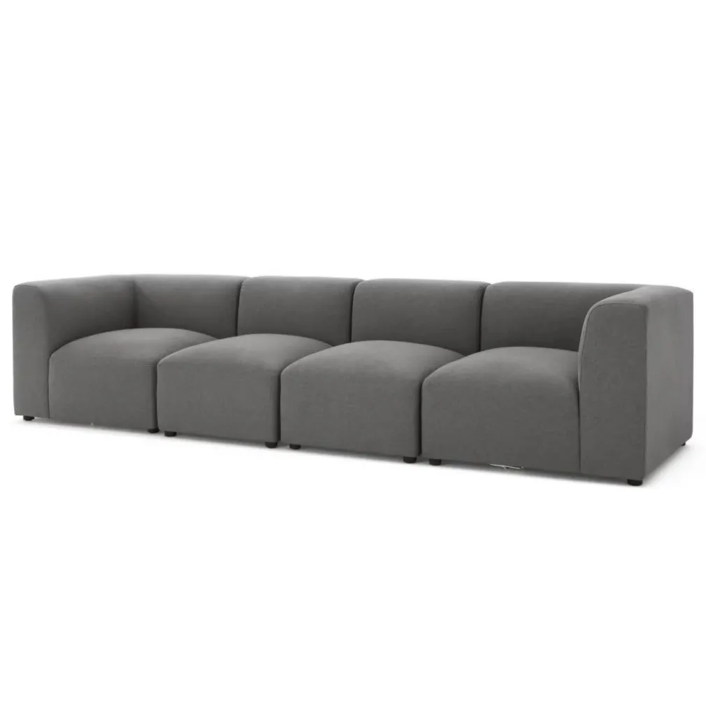 Sofá Modular de 4 Cuerpos Juno – Gris Marga