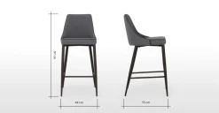 Taburete Julietta – Gris marga