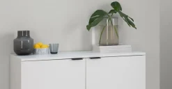 Vitrina Aveiro – Roble Natural y Blanco